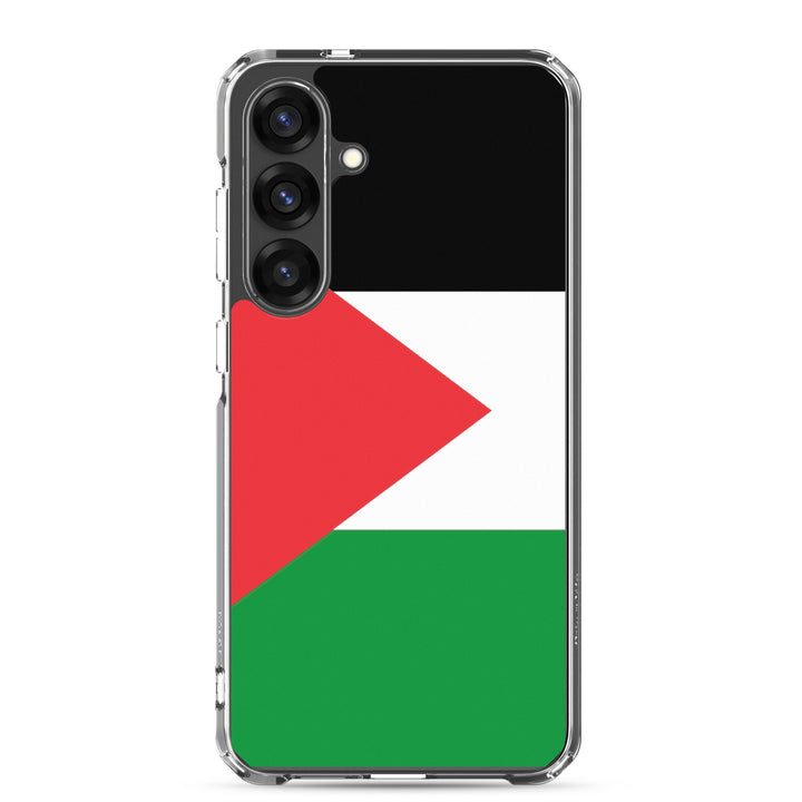 Clear Case for Samsung® -  Palestine Flag, Samsung Samsung Galaxy S25 Plus Case On Phone