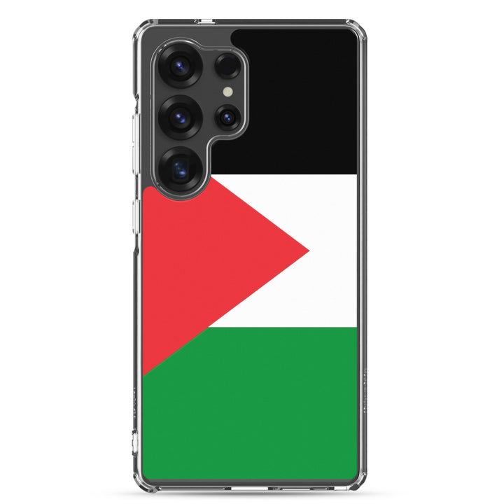 Clear Case for Samsung® -  Palestine Flag, Samsung Samsung Galaxy S25 Ultra Case On Phone