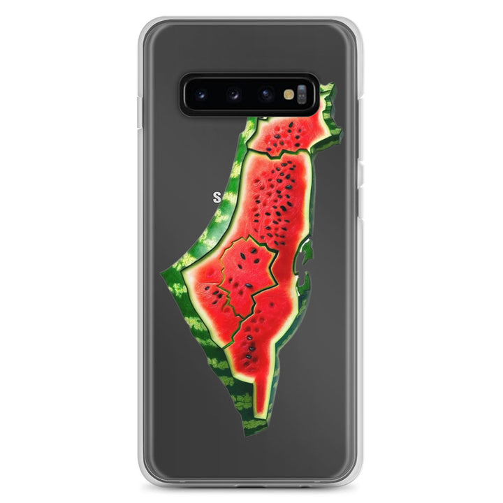 Clear Case for Samsung® - Palestine Watermelon, Samsung Samsung Galaxy S10 Case On Phone
