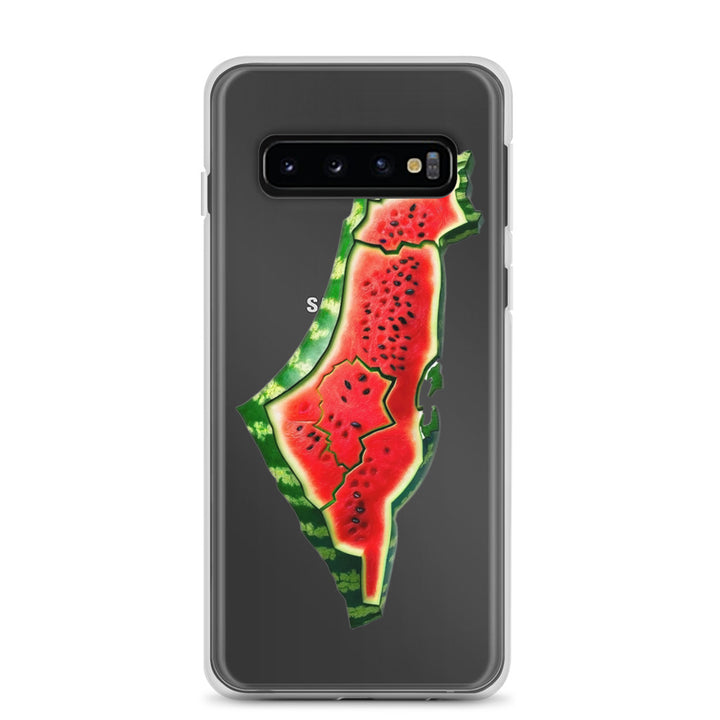 Clear Case for Samsung® - Palestine Watermelon, Samsung Samsung Galaxy S10 Case On Phone