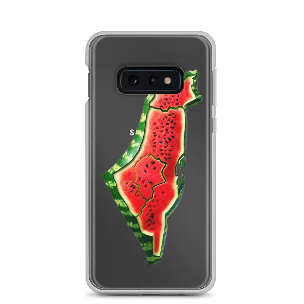 Clear Case for Samsung® - Palestine Watermelon, Samsung Samsung Galaxy S10e Case On Phone
