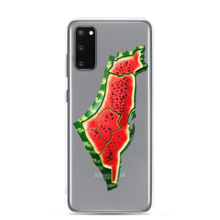 Clear Case for Samsung® - Palestine Watermelon, Samsung Samsung Galaxy S20 Case On Phone