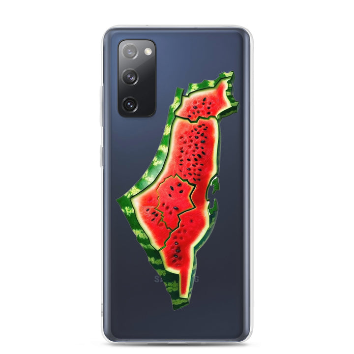 Clear Case for Samsung® - Palestine Watermelon, Samsung Samsung Galaxy S20 Fe Case On Phone
