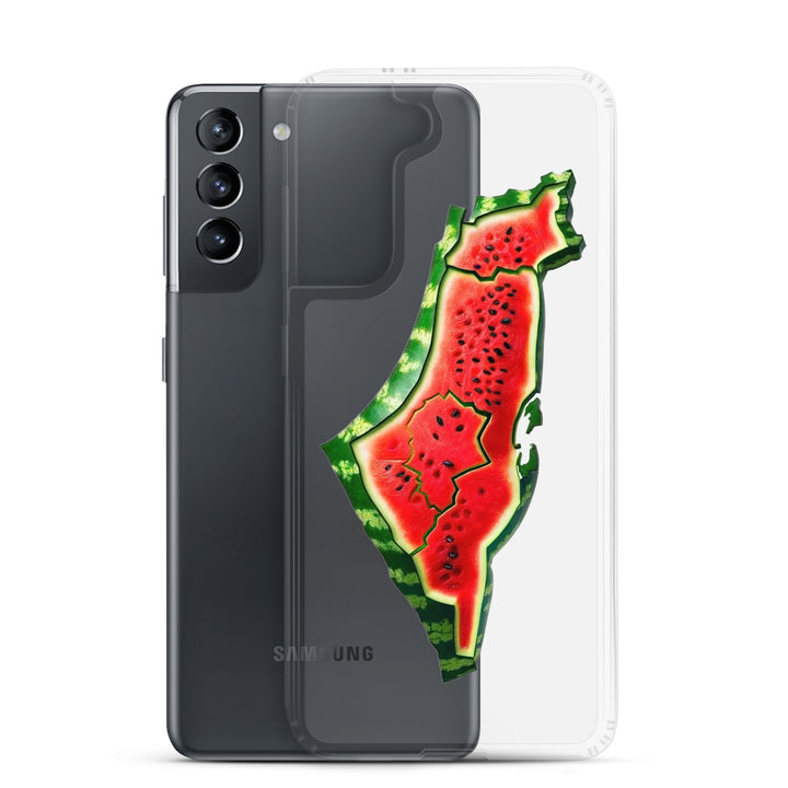 Clear Case for Samsung® - Palestine Watermelon, Samsung Samsung Galaxy S21 Case With Phone