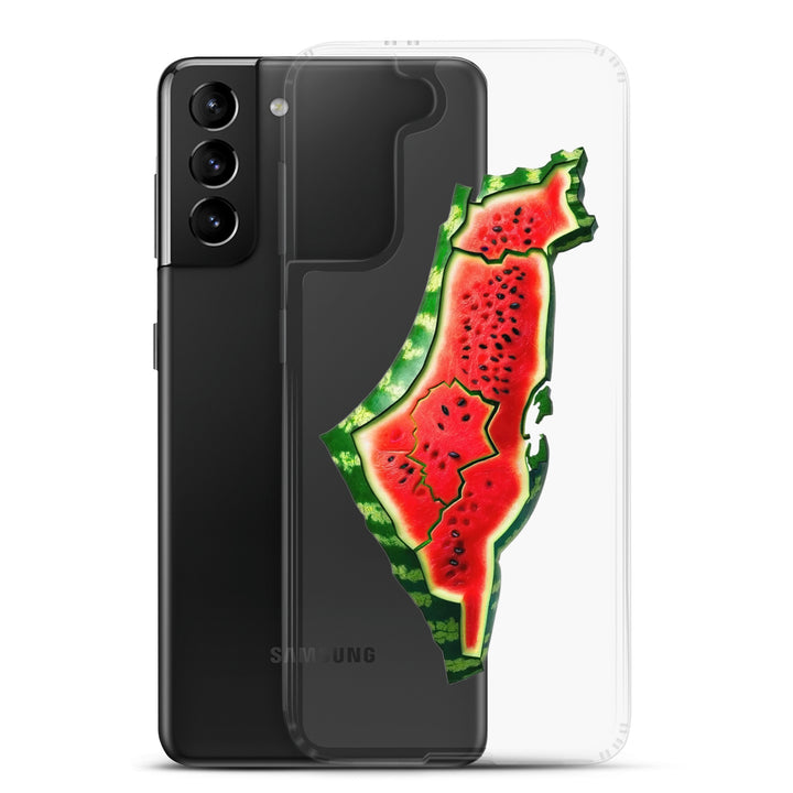 Clear Case for Samsung® - Palestine Watermelon, Samsung Samsung Galaxy S21 Plus Case With Phone