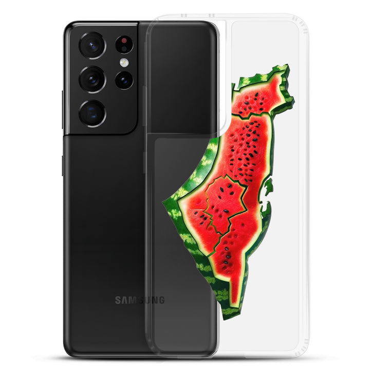 Clear Case for Samsung® - Palestine Watermelon, Samsung Samsung Galaxy S21 Ultra Case With Phone