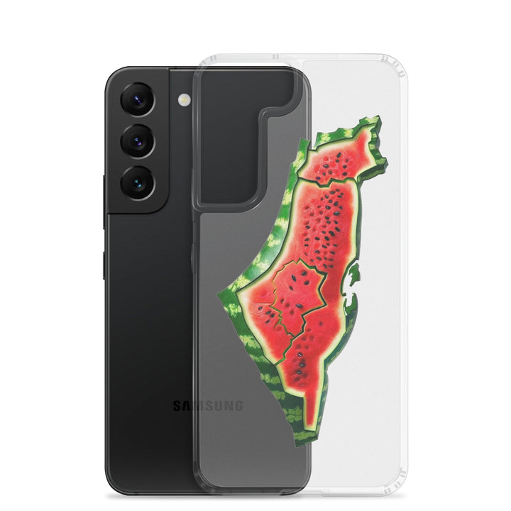 Clear Case for Samsung® - Palestine Watermelon, Samsung Samsung Galaxy S22 Case With Phone
