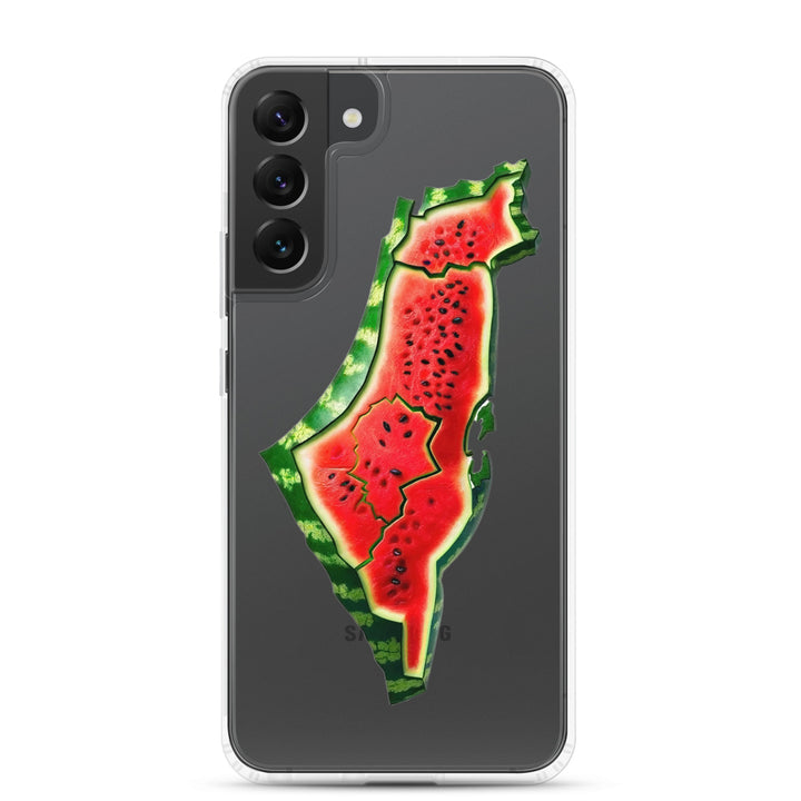 Clear Case for Samsung® - Palestine Watermelon, Samsung Samsung Galaxy S22 Plus Case On Phone