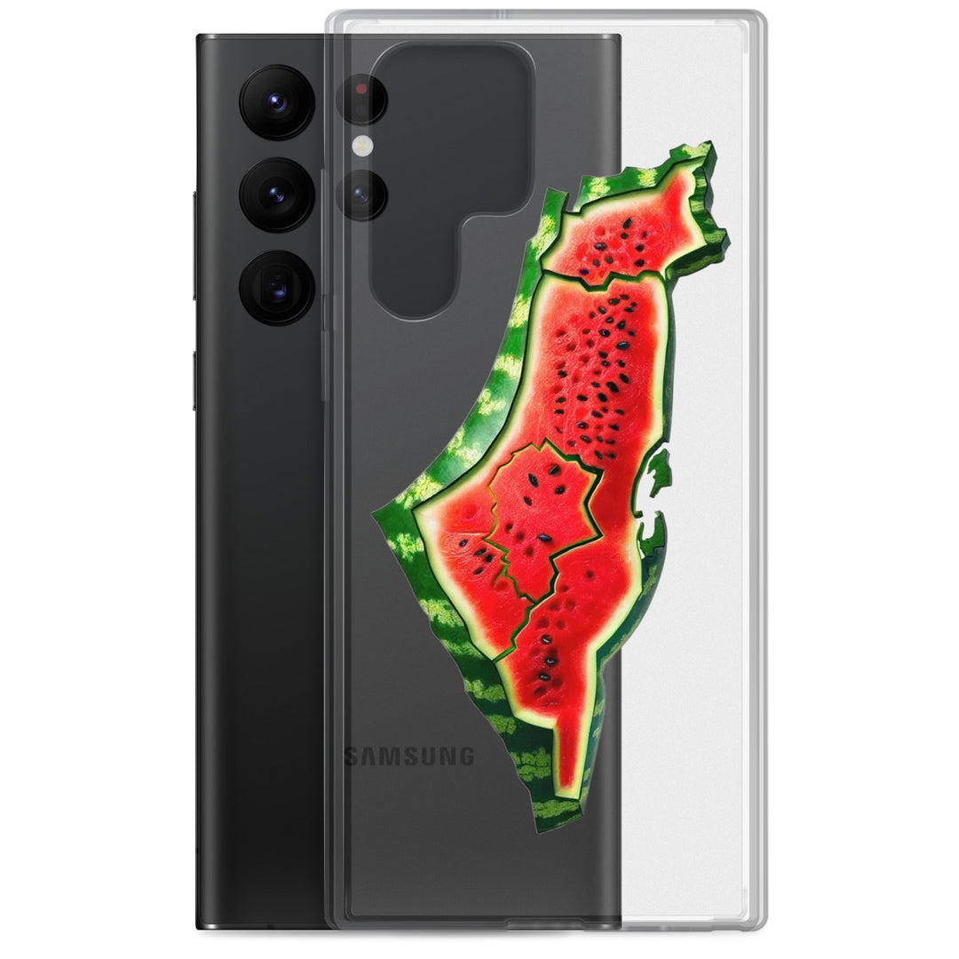 Clear Case for Samsung® - Palestine Watermelon, Samsung Samsung Galaxy S22 Ultra Case With Phone