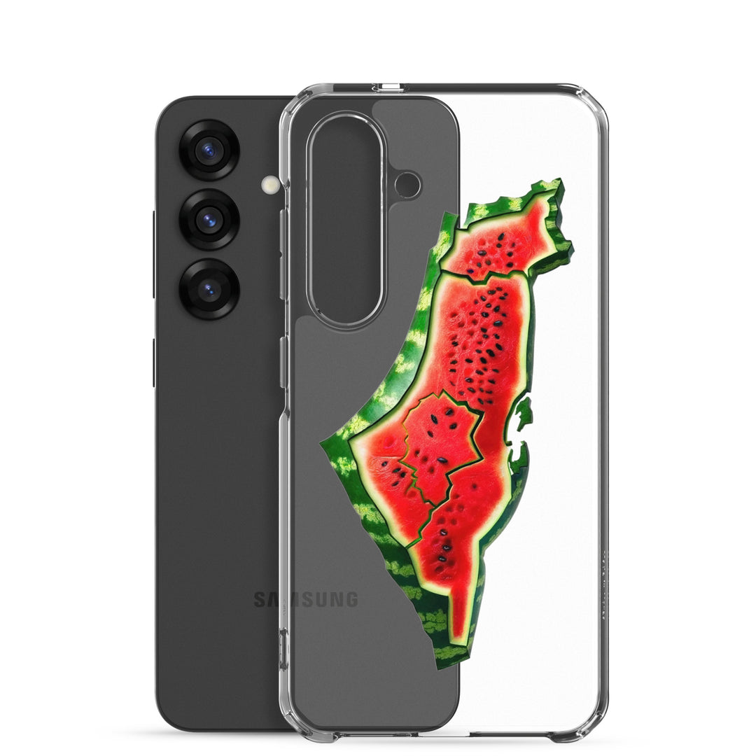 Clear Case for Samsung® - Palestine Watermelon, Samsung Samsung Galaxy S25 Case With Phone