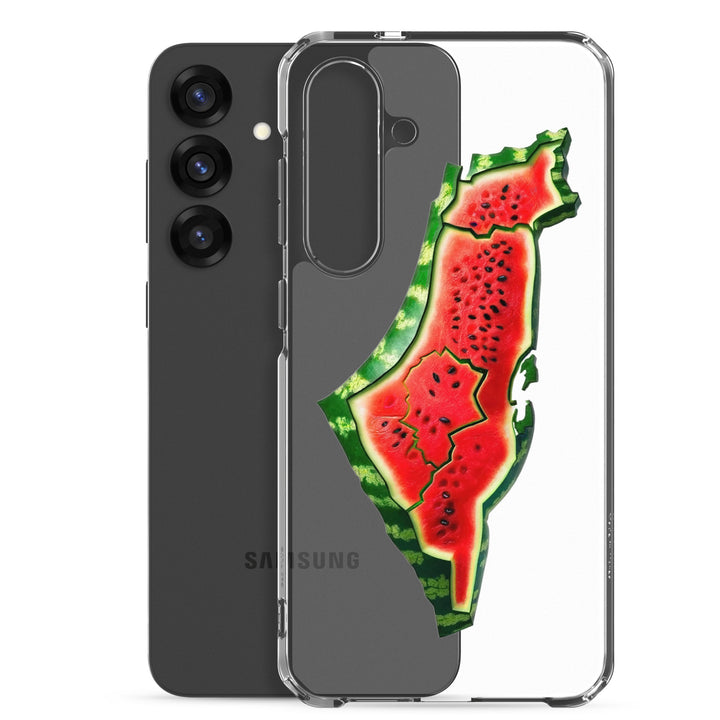 Clear Case for Samsung® - Palestine Watermelon, Samsung Samsung Galaxy S25 Plus Case With Phone
