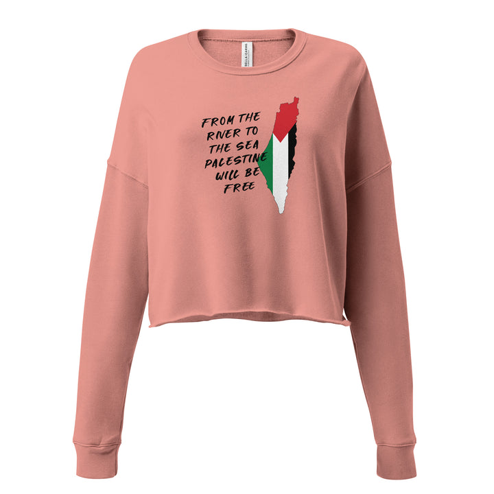 Crop Sweatshirt - From the River, Womens Cropped Sweatshirt Mauve