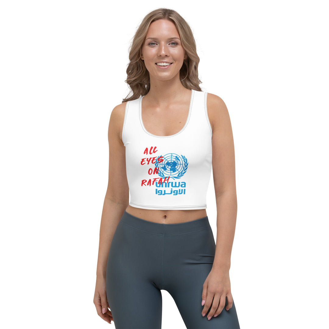 Crop Top - All Eyes on Rafah, White