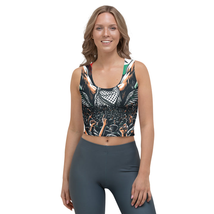 Crop Top - Art by Moh, White