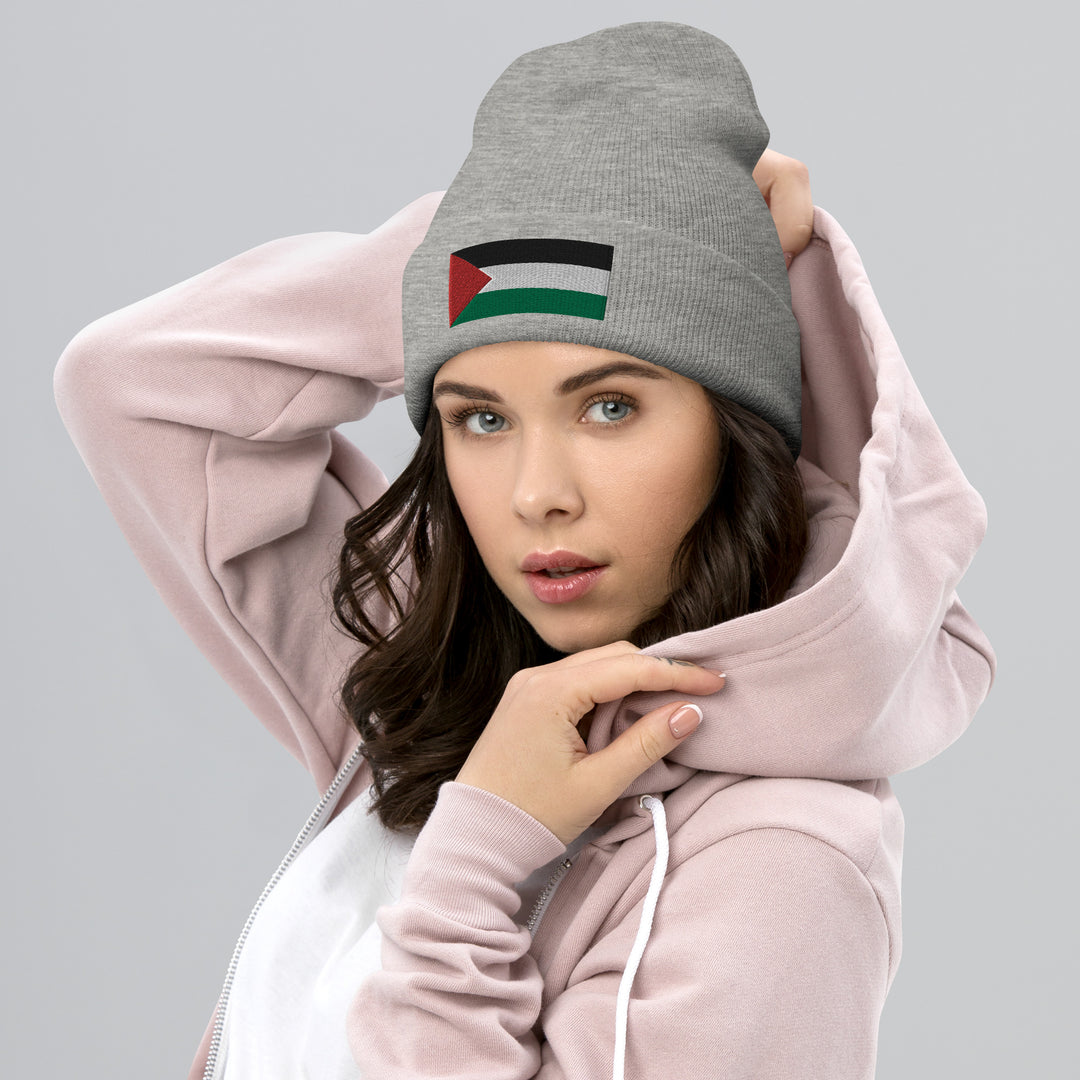 Cuffed Beanie | Palestine Flag