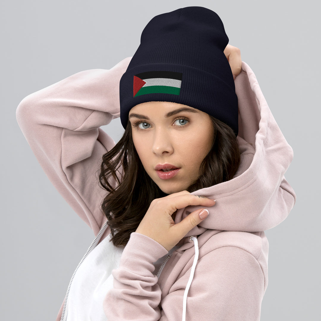 Cuffed Beanie | Palestine Flag