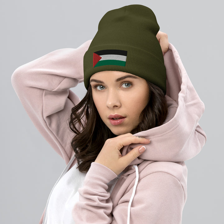 Cuffed Beanie | Palestine Flag