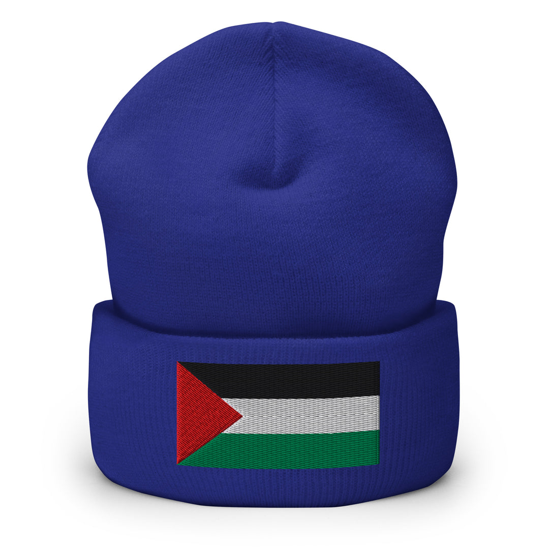 Cuffed Beanie - Palestine Flag, Cuffed Beanie Royal