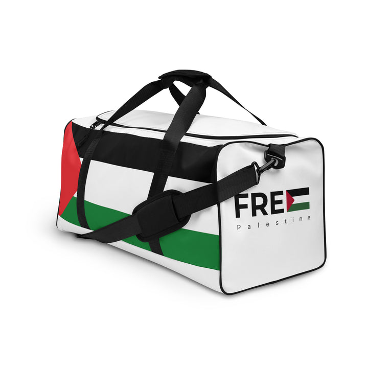 Duffle bag - Palestine Flag, White