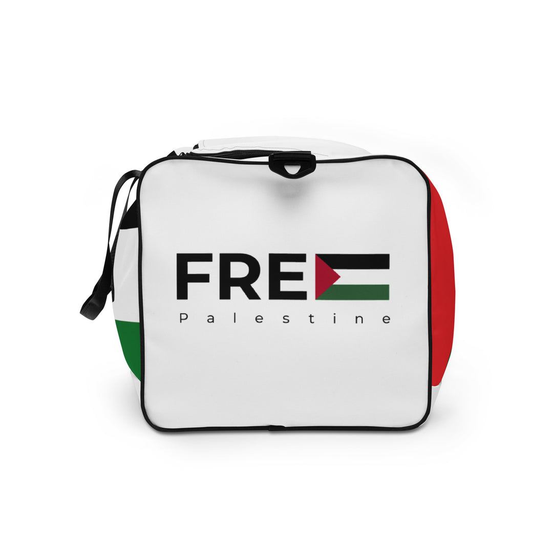 Duffle bag - Palestine Flag, White Left