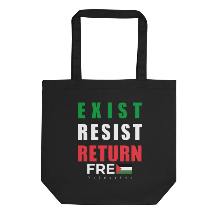 Eco Tote Bag - Exist. Resist. Return., Eco Tote Bag Black
