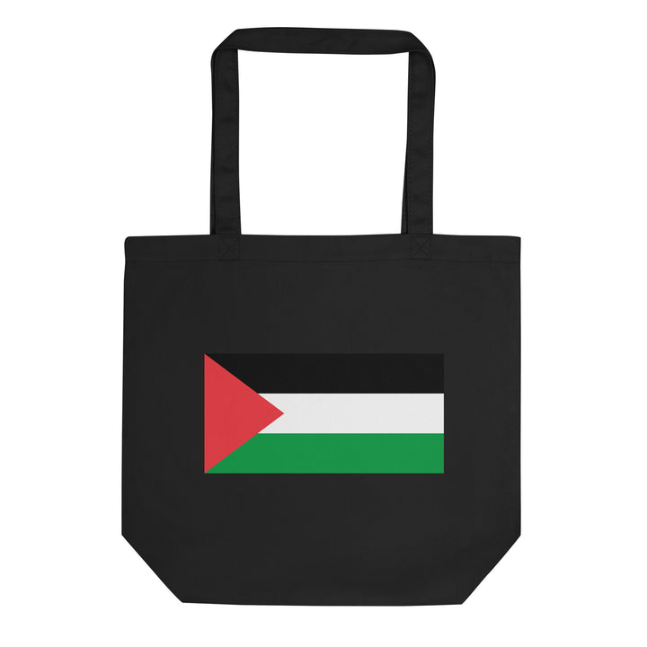 Eco Tote Bag - Palestine Flag, Eco Tote Bag Black