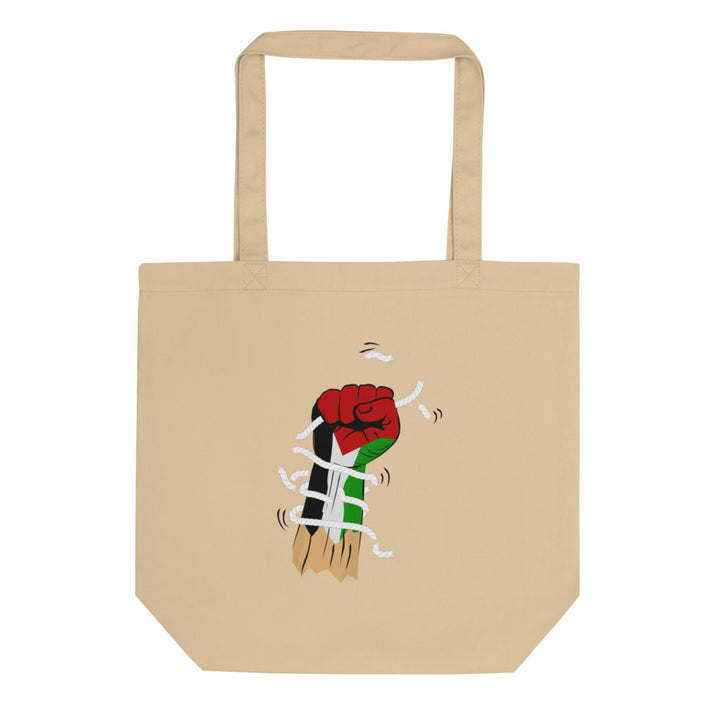 Eco Tote Bag - Palestine Hand, Eco Tote Bag Oyster