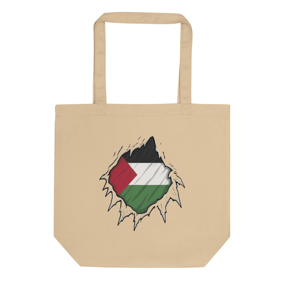Eco Tote Bag - Palestine Hero, Eco Tote Bag Oyster