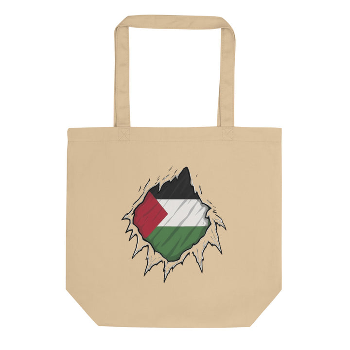 Eco Tote Bag - Palestine Hero, Eco Tote Bag Oyster