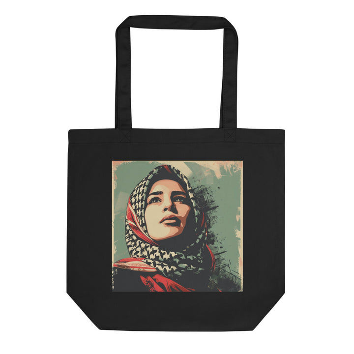 Eco Tote Bag - Palestine Hope, Eco Tote Bag Black