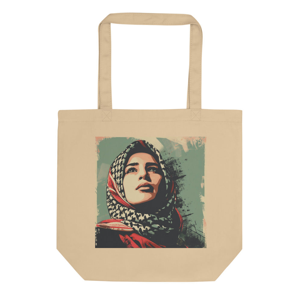 Eco Tote Bag - Palestine Hope, Eco Tote Bag Oyster