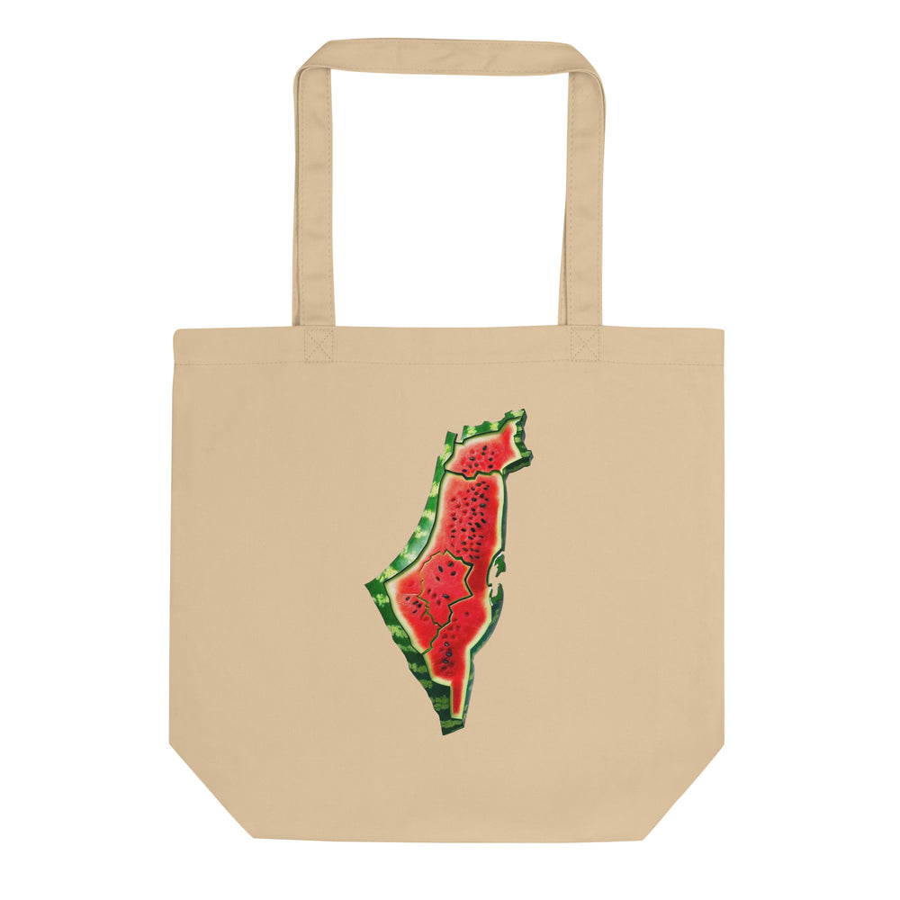Eco Tote Bag - Palestine Watermelon, Eco Tote Bag Oyster