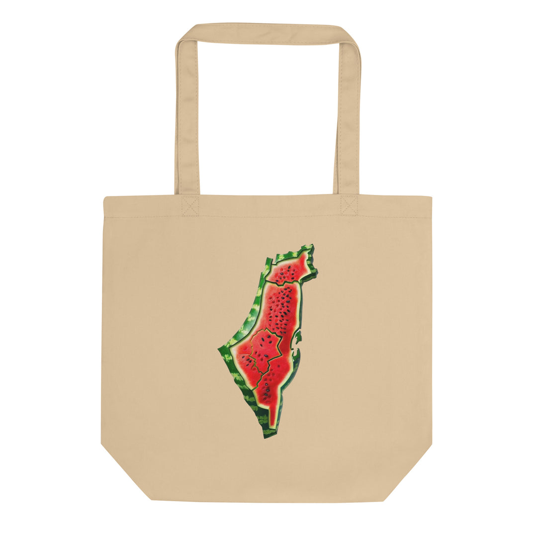 Eco Tote Bag - Palestine Watermelon, Eco Tote Bag Oyster