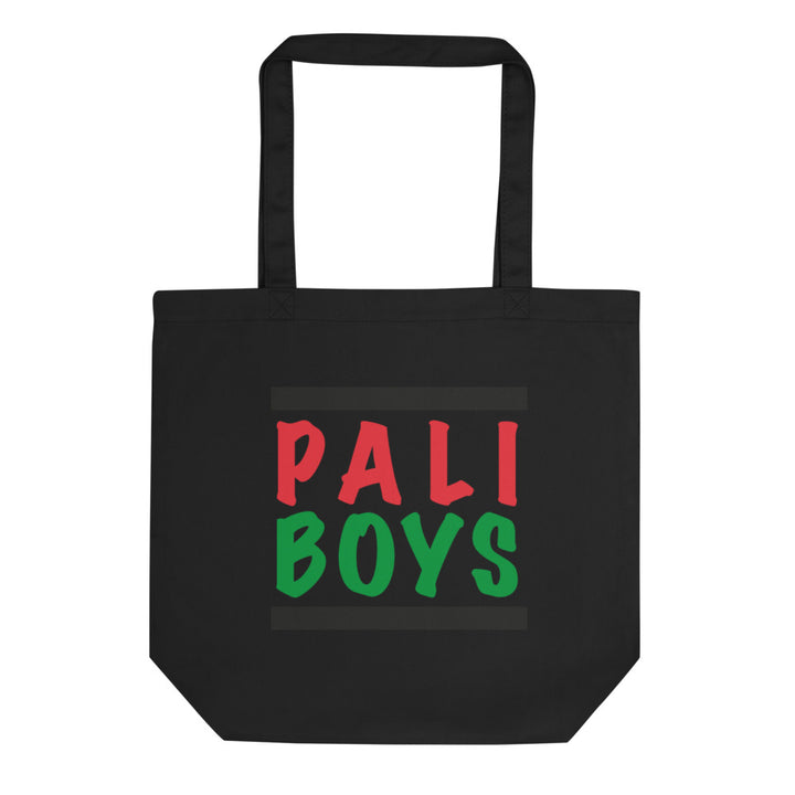 Eco Tote Bag - Palestinian Boys, Eco Tote Bag Black