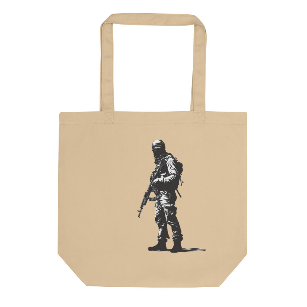Eco Tote Bag - The Fighter, Eco Tote Bag Oyster