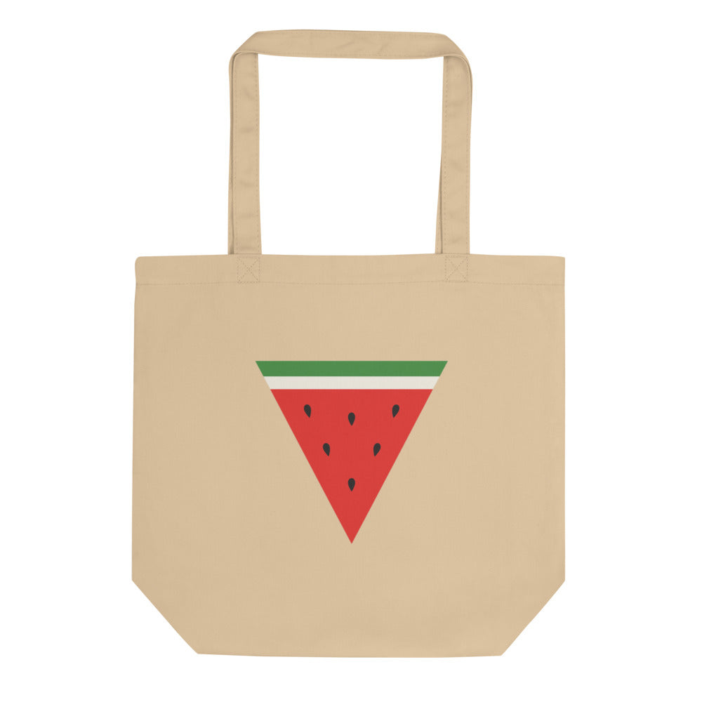 Eco Tote Bag - Triangle Watermelon, Eco Tote Bag Oyster