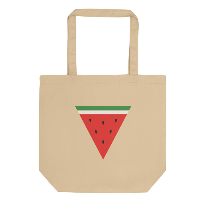 Eco Tote Bag - Triangle Watermelon, Eco Tote Bag Oyster