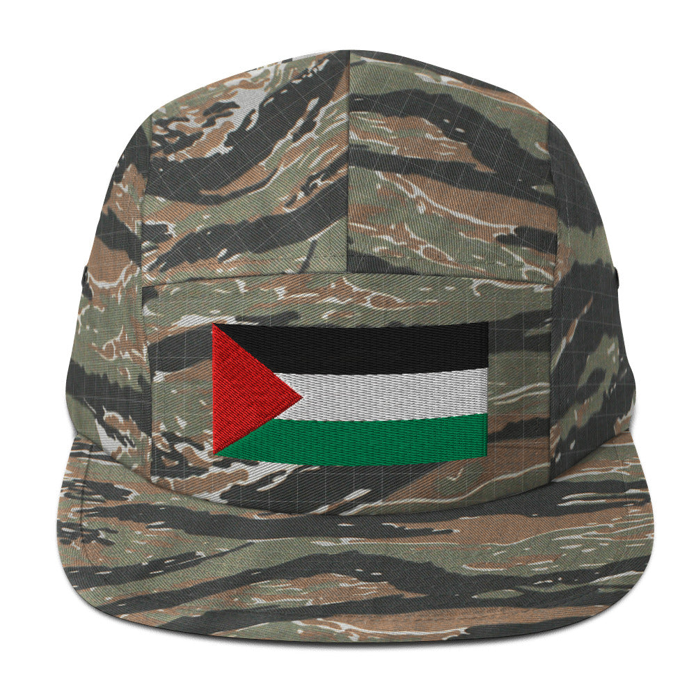 Five Panel Cap - Palestine Flag, 5 Panel Cap Green Tiger Camo