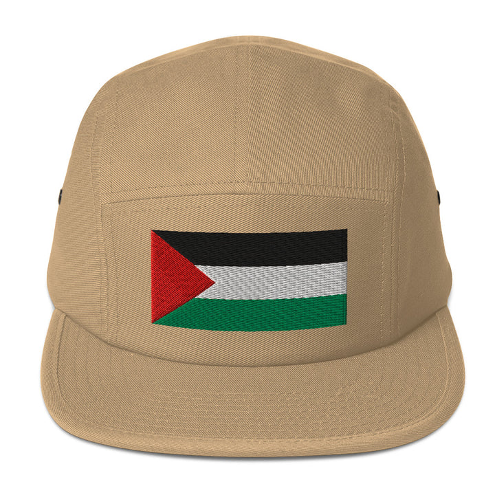 Five Panel Cap - Palestine Flag, 5 Panel Cap Khaki