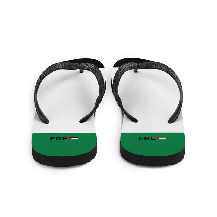 Flip-Flops - Free Palestine, Sublimation Flip Flops White