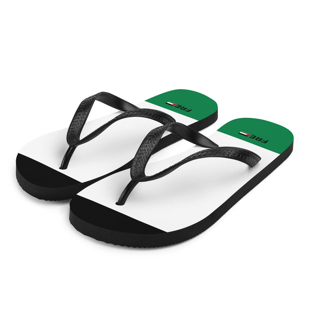 Flip-Flops - Free Palestine, Sublimation Flip Flops White Front