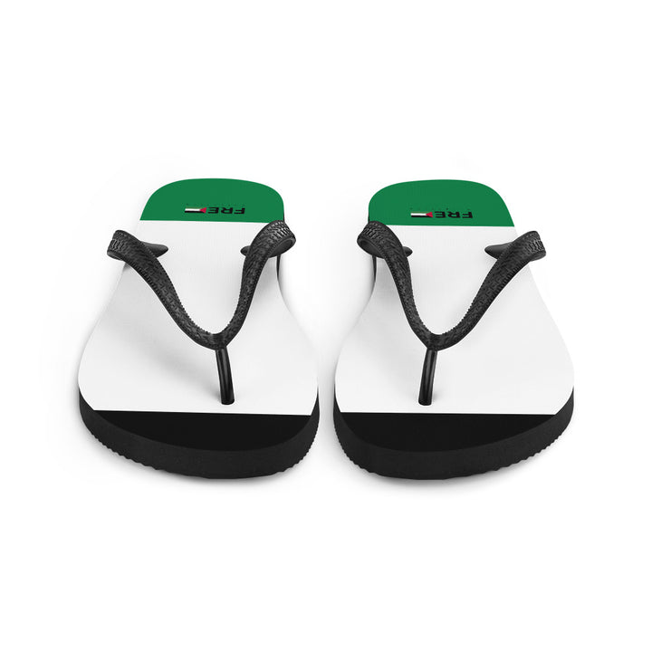 Flip-Flops - Free Palestine, Sublimation Flip Flops White