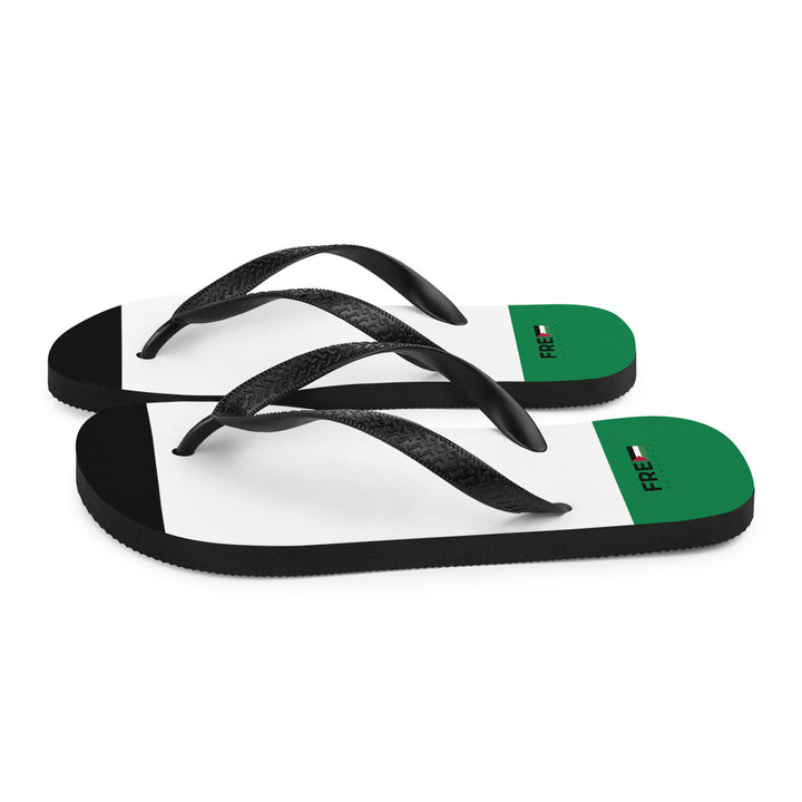 Flip-Flops - Free Palestine, Sublimation Flip Flops White