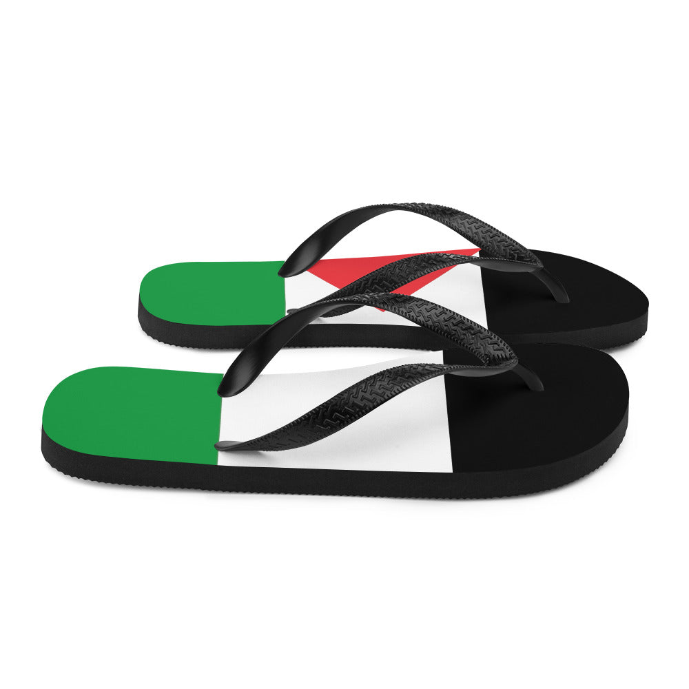 Flip-Flops - Palestine Flag, Sublimation Flip Flops White