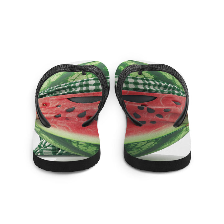 Flip-Flops - Palestine Melon Fighter, Sublimation Flip Flops White