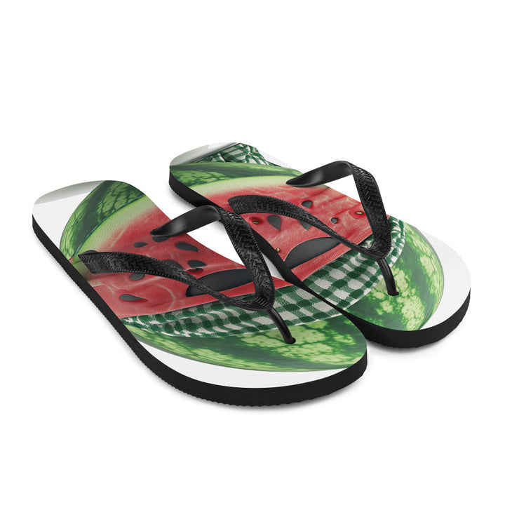 Flip-Flops - Palestine Melon Fighter, Sublimation Flip Flops White Front