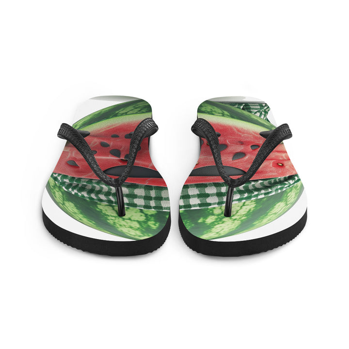 Flip-Flops - Palestine Melon Fighter, Sublimation Flip Flops White