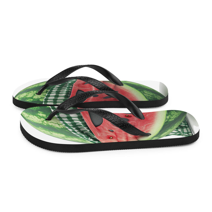 Flip-Flops - Palestine Melon Fighter, Sublimation Flip Flops White