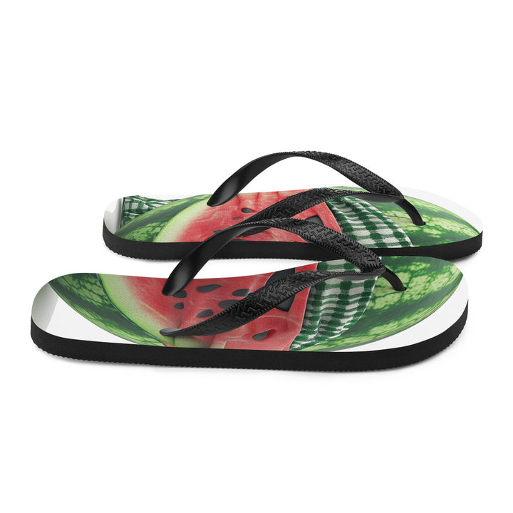 Flip-Flops - Palestine Melon Fighter, Sublimation Flip Flops White