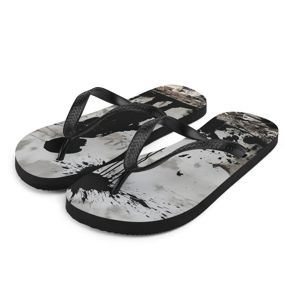 Flip-Flops - Palestine Wall, Sublimation Flip Flops White Front